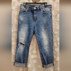 STS Blue Women's Distressed 'Caroline high rise' Boyfriend Jeans